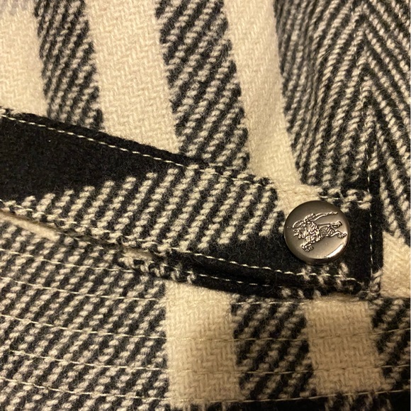 Burberry Gray Nova Check wool and cashmere bucket hat, vintage, size medium - Picture 4 of 11